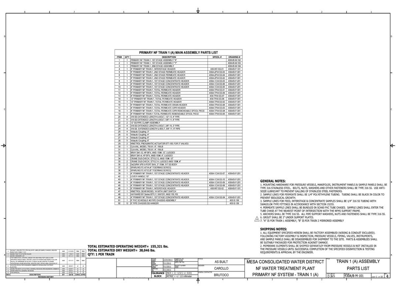 Costa Mesa Municipal — GA Drawings